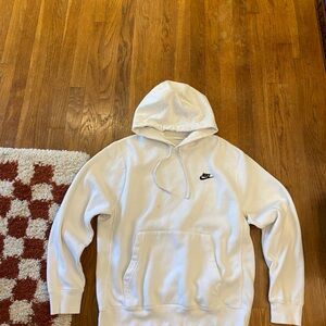 Nike White Hoodie Sweatshirt